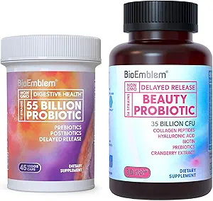 Probiotiques de beauté BioEmblem pour les femmes et probiotiques pour les femmes et les hommes