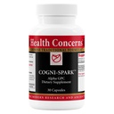 Préoccupations pour la santé Cogni-Spark – Soutien du cerveau pour la mémoire, le focus et la clarté mentale – Supplément de choline Alpha-GPC pour la cognition, la fonction nerveuse et la longévité – Formule de santé cognitive – 30 capsules