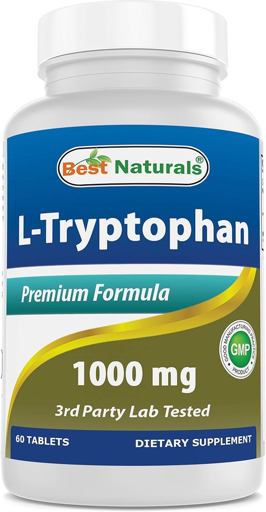 Meilleurs naturels L-Tryptophane 1000 mg 60 comprimés