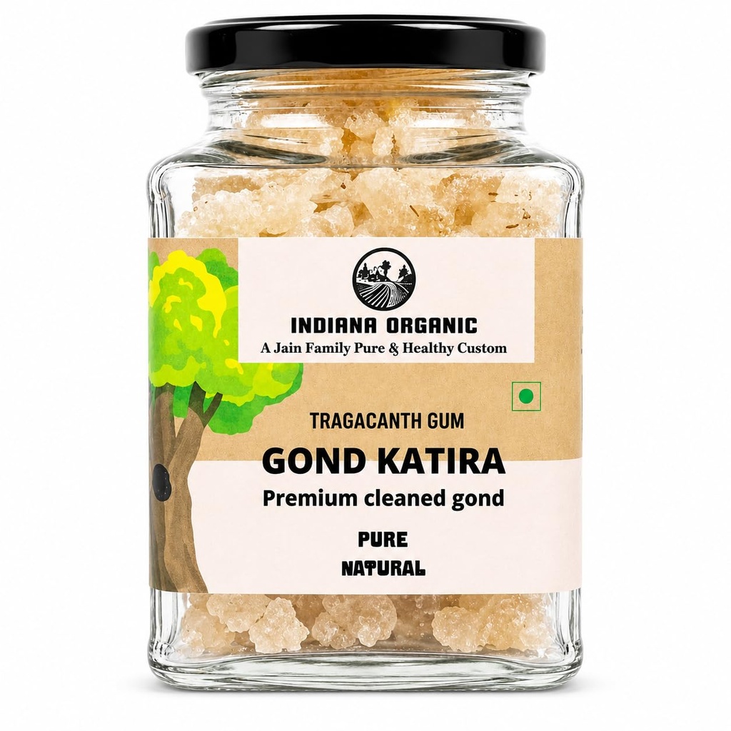 Indiana organic Gond katira | badam Pisin Almond Gum - 234 gram | Lab tested food grade pure gond katira almond pisin gum | tragacanth Crystals | 2026 Harvest