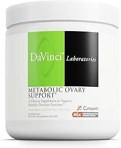 Laboratoires DAVINCI - Soutien aux ovaires métaboliques - Supplément alimentaire pour soutenir la fonction ovarienne saine et le métabolisme Végétarien, sans gluten, sans soja - 30 portions - 6,67 Oz