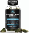 EFFECTIF NUTRA Ashwagandha Gummies 1500mg.Soulagement du stress, support immunitaire, calme d'humeur, énergie.Supplément pour hommes et femmes (90ct)