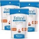 L-Lysine Soft Chews pour chats (60 Soft Chews) – soutient la santé immunitaire, respiratoire et oculaire. Éternuement, nez runny et yeux aqueux. Saveur de saumon savoureux - (3 paquets)