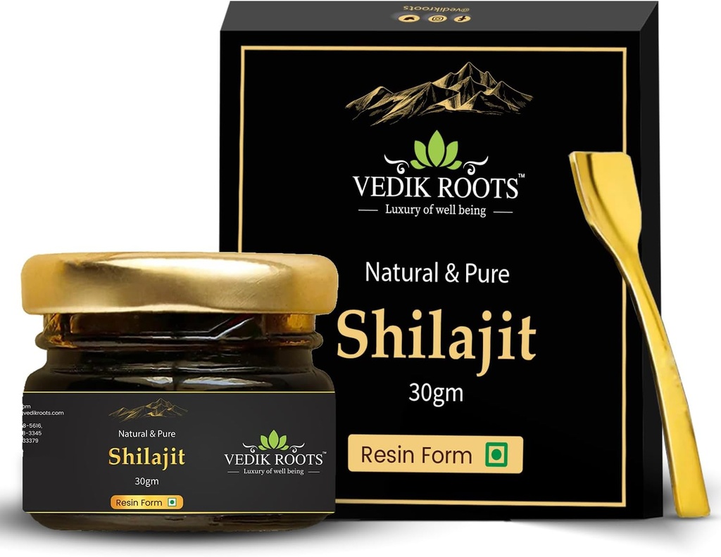 Pure Himalayan Shilajit Resin – Or Grade 800mg.85+ Trace Minerals & 75% Fulvic Acid.