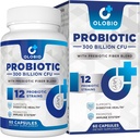 300 milliards CFU probiotique, 12 souches avec 3 prébiotiques biologiques, probiotiques pour les femmes et les hommes, supplément quotidien pour la santé digestive, immunitaire, gustative et blottissante, étagère stable, végétalien, 60 comtes