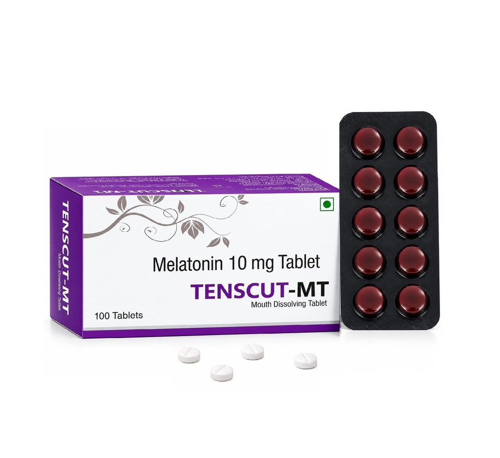 Melatonin 10 mg Chewable Tablet Vanilla Flavor | 100 Tablets (10x10)