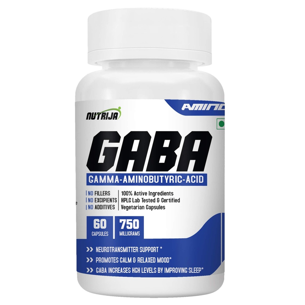 NutriJa GABA 750MG Supplement - 60 Capsules (60 Capsules)