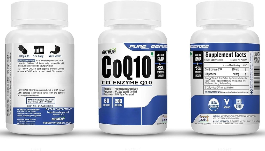 COENZYME Q10 (COQ10) 50MG - (120 gélules)