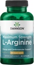 Swanson Amino Acid Super-Strength L-Arginine 850 Milligrammes 90 Capsules