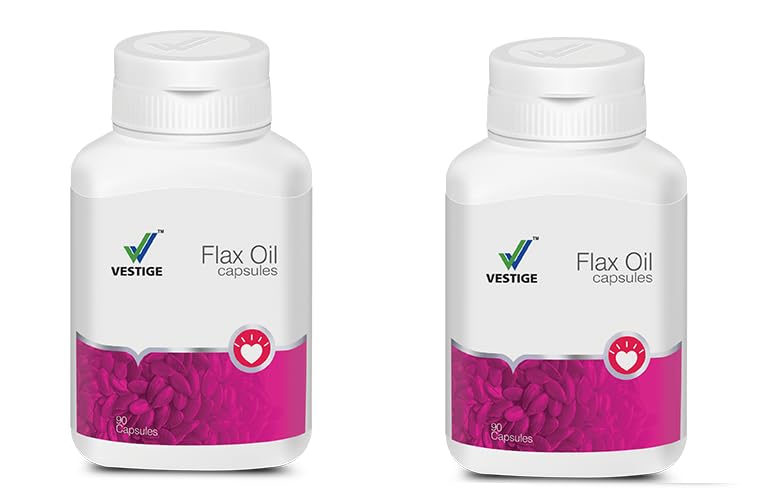 Vestige Flax Oil 90 Capsules Pack Of Combo 2