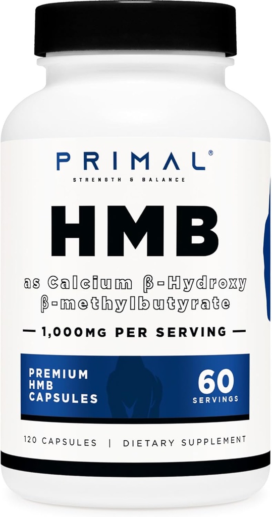 Primal HMB (1000mg, 120 gélules)