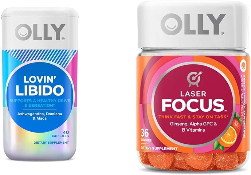 OLLY Lovin Libido Capsules pour femmes, Gommies avec Ginseng, 36 Comte