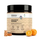 Miduty Kids Detox Gummies - NAC for Kids - Quercetin, ALA, Zinc, Selenium & Iodine - Gentle Detox, Immunity, Thyroid Health & Allergies Support - No Added Sugar - Natural Orange Flavor - 60 Gummies