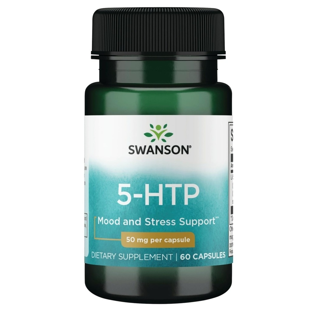 Swanson Premium Amino Acid 5-Htp - Extra Force - 50 Milligrammes 60 Capsules