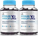(2 Pack) Prime Vigor XL Gummies PrimeVigor XL Me Supplément Gummy, Prime Vigor Maximum Strength Advanced Shilajit Irish Sea Moss Fenugreek Gummies for Men Energy & Vitality Support (2 mois d'approvisionnement)