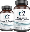 conceptions pour la santé Vitamine D Supreme (60 Capsules) + Complexe de Glycinat de magnésium (180 Capsules) Ensemble - Vitamine D3 5000 UI avec 2000mcg Vitamine K + Supplément de magnésium (2 Produits)