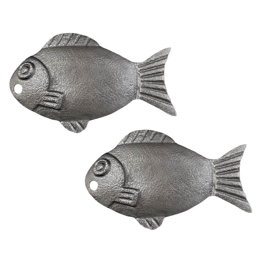Ru-IronFin Natural Iron Fish Cooking Tool – Pack of 2 | Reusable Cast Cooking Fish for Daily Meals | Long-Lasting Dietary Support | Safe & Chemical-Free Alternative to Tablets