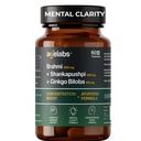 Brahmi 500 mg + Shankhpushpi 300 mg + Ginkgo Biloba 100 mg | Supports Cognitive Health, Focus & Mental Clarity | 60 Vegetarian Tablets