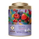 Otler Very Berry Green Tea | 25 Fruity Tea Bags in Reusable Metal Caddy | Berry-Flavoured Green Tea | Medium Caffeine | Refreshing, Aromatic & Light |