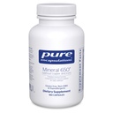 Encapsulations pures Minéral 650 Sans Cuivre et Iron Combinaison hypoallergénique de Chélaté Équilibré Minéraux 180 Capsules