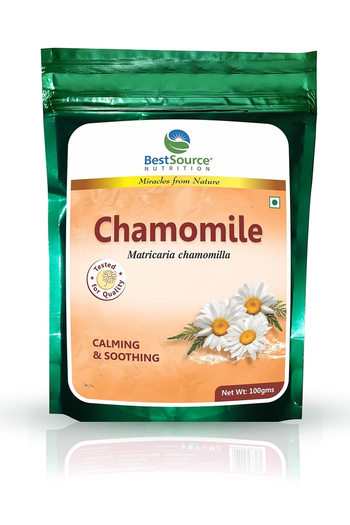 BestSource Nutrition Chamomile (Flos Chamomillae),Calming & Soothing Herb, 100gm