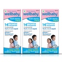 Wellbaby Multivitamin Liquid for Baby (Pack of 3)