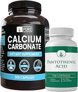 Ingrédients originaux purs Carbonate de calcium et groupe d'acide pantothénique, diverses quantités, pur, labo vérifié