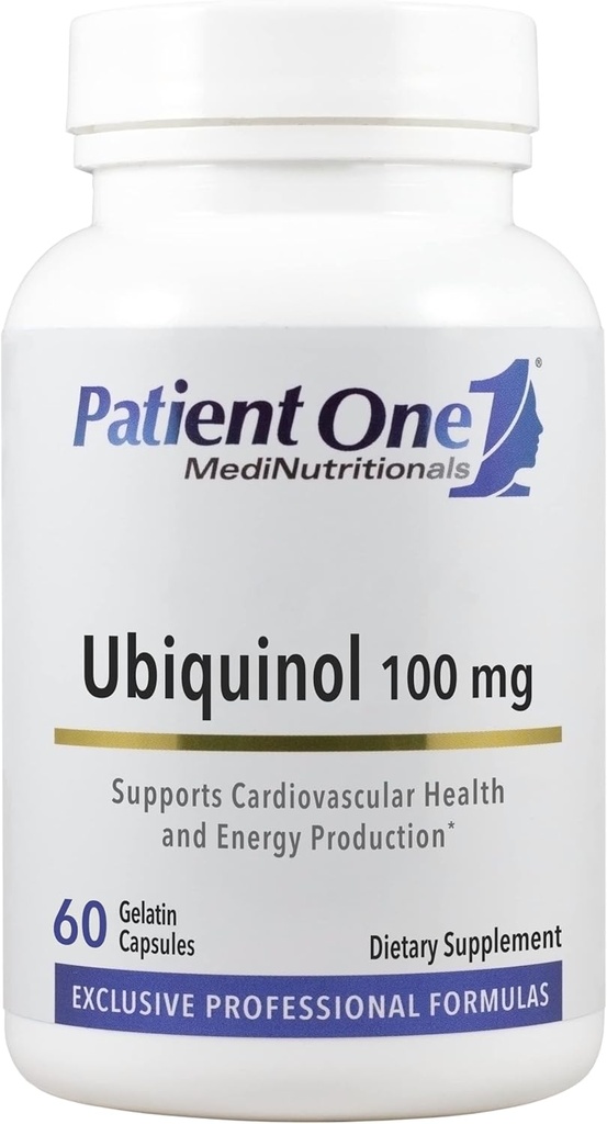 Patiente Un Ubiquinol 100 mg de supplément pour soutenir la santé vasculaire et cardiaque* Obtenir une forme active d'antioxydant du CoQ10 , 60 capsules