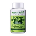 Health Veda Organics R-Alpha Lipoic Acid 300 mg with Vitamin B12, Trans-Resveratrol & Lycopene | High Absorption ALA for Blood Sugar, Nerve & Heart Health Support | 60 Veg Capsules