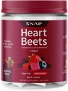 Suppléments de snap Beets du coeur Root Biosoft Chews, Supplément de soutien cardiovasculaire pour les hommes et les femmes, CoQ10 et Épinards rouges, Heart Health & Circulation Support, Sans sucre, Berry mixte, 60 Chews