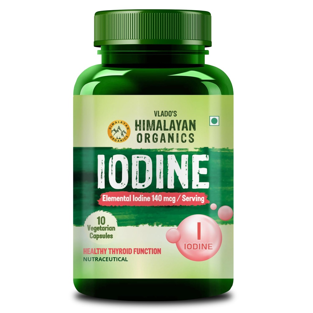 Vlado’s Himalayan Organics Iodine Supplement - 10 Veg Capsules