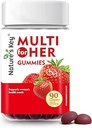 Nature's Key Women's Strawberry Flavored Multivitamin Gummies, 90 Count, Immune Support, 18 Essential Vitamins, Niacin, Pantothenic Acid, Biotin, Calcium & Folic Acid