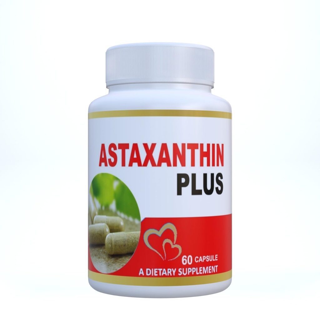 Astaxanthin Plus 60 capsules | Super Antioxidant | Supports Healthy Skin & Eyes | Immunity