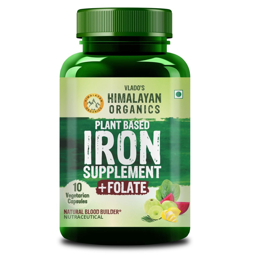 Vlado's Himalayan Organics Plant Based Iron Supplement - 10 Capsules