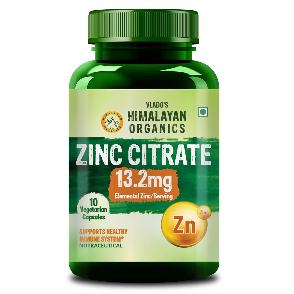 Vlado’s Himalayan Organics Zinc Citrate - 10 Veg Capsules