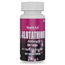 HealthAid L-Glutathione 500mg with Vitamin C | Supplement to Support Skin Health & Antioxidant Protection | 30 Tablets