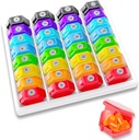 Organisateur mensuel de pilules 1 fois par jour : 30 jours Organisateur de pilules avec étiquettes, Pill Box mensuel portable, Mois Holder pour vitamine, médecine, huile de poisson, suppléments
