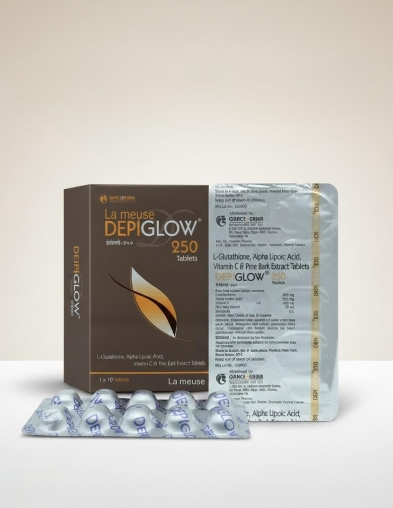 Depiglow 250 Glutathione Tablets 250mg