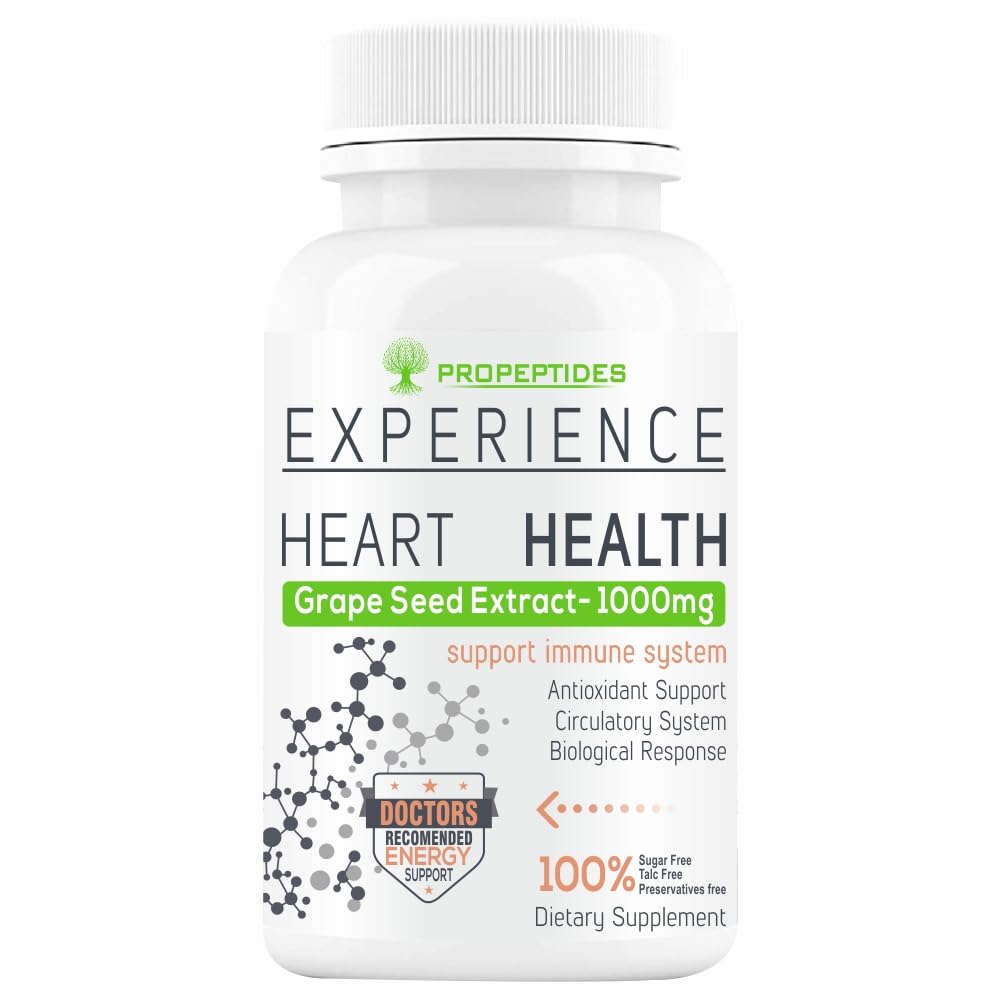 Grape Seed Extract Supplement, Antioxidant, Grapeseed Polyphenols To Healthy Cholesterol Level, Boost Immunity, Promote Healthy Hair & Skin-60 Tablet (No Capsules Pack1)