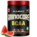 ALLMAX Nutrition AMINOCORE BCAA – 8G BCAAs – Acides aminés enchaînés 100% branches pures – Sans gluten - pastèque - 315 Gram