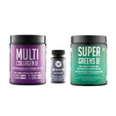 Anti Acne Combo | Anti-Acne Pro + Multi Collagen Pro + Super Greens Pro | Japanese Hydrolyzed Collagen Peptides Type I, II & III | Super Greens with Blue Spirulina & Red Algae | Skin Health, Glow & Wellness Support