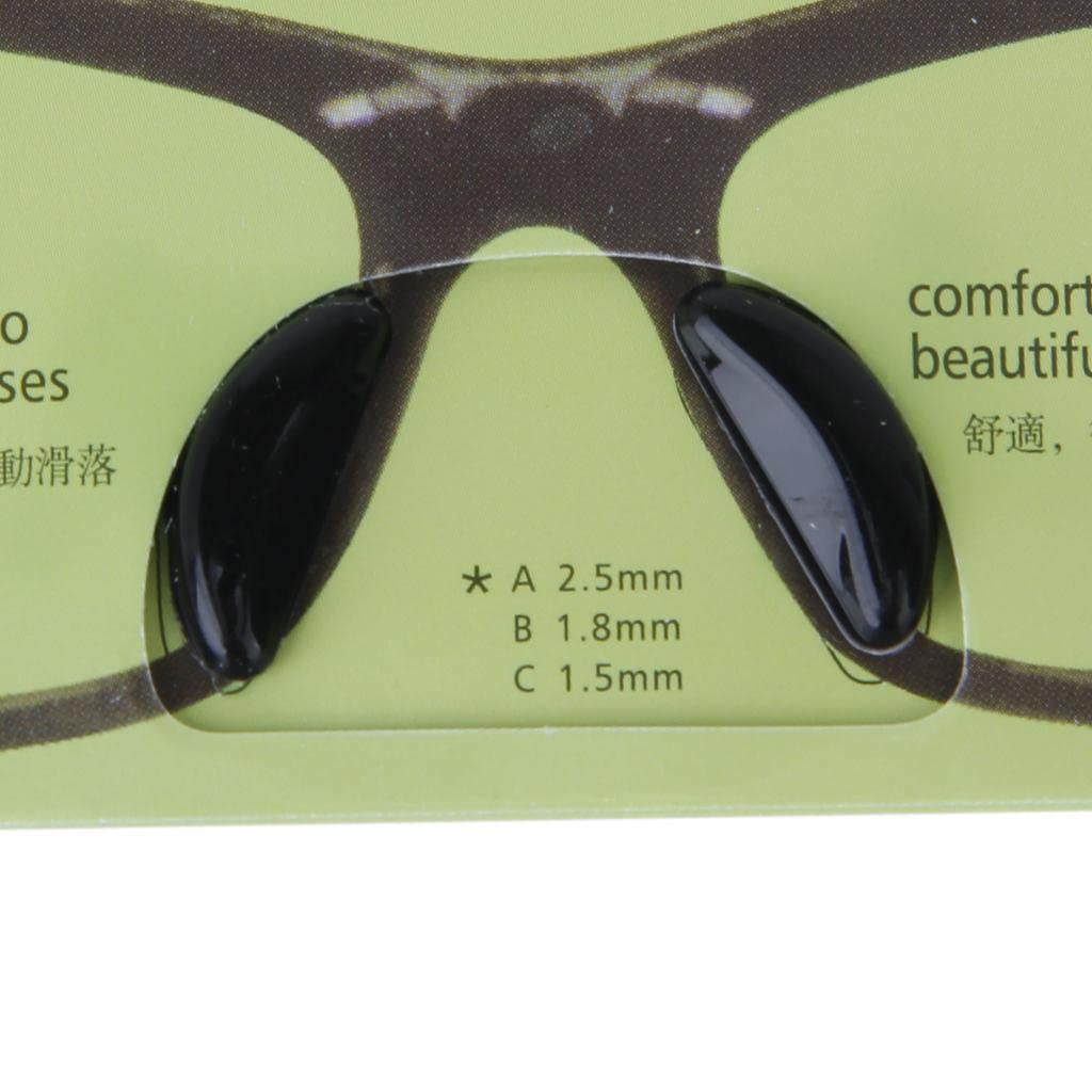 CALANDIS Black 1 Pair Eyeglass Sunglass Glasses Anti-Slip Silicone Stick On Nose Pad | Other Vision Care | Health & Beauty | Vision Care