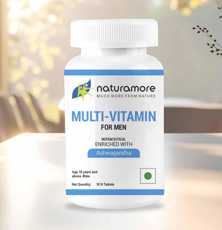 Daily Multivitamin for Men | Nutrition Support | Helps Maintain Energy, Immunity & Vitality | With Essential Vitamins, Minerals & Herbal Blends