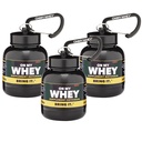 OnMyWhey - Poudre de protéines et complément d'entonnoir porte-clés, conteneur portable à emporter pour le gymnase, les entraînements, la condition physique et les voyages - TSA Approuvé, Classic 3-Pack