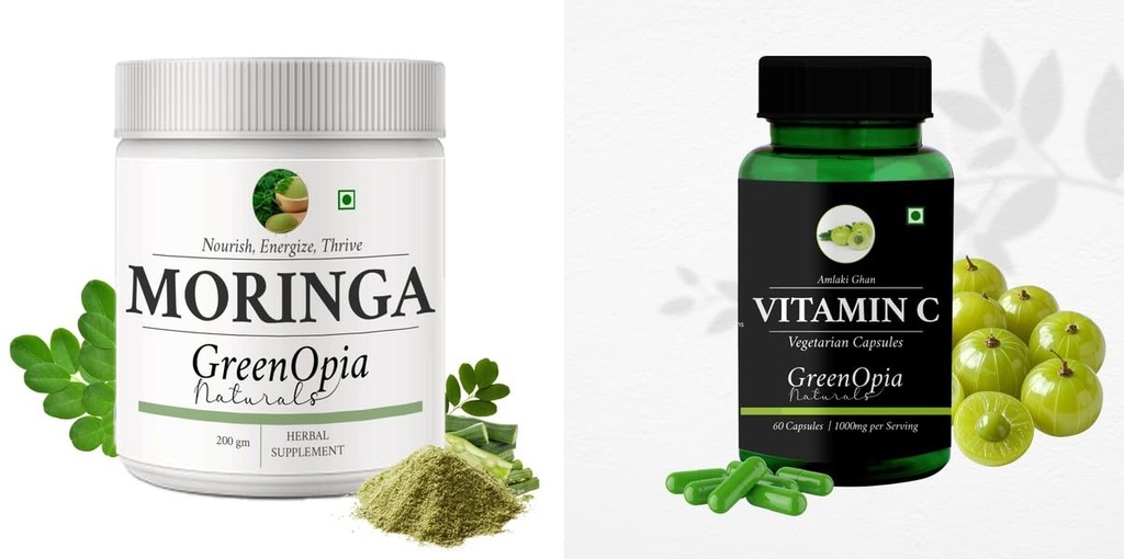 Moringa Oleifera Powder Vitamin C Wellness Daily Vitality |60 CAPSULES