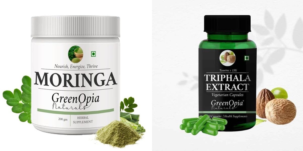 Moringa Oleifera Powder Triphala Wellness Daily Vitality |60 CAPSULES