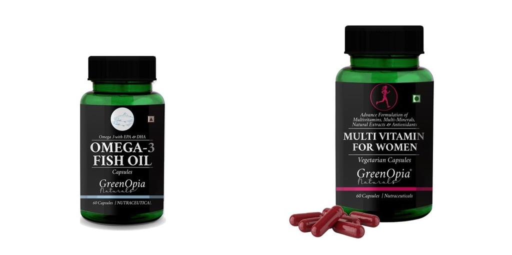 Fish Oil Multivitamins For Women Wellness Daily Vitality |60 CAPSULES