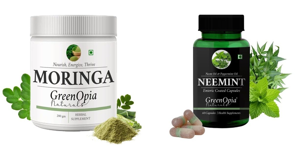 Moringa Oleifera Powder Neemint Oil Wellness Daily Vitality |60 CAPSULES