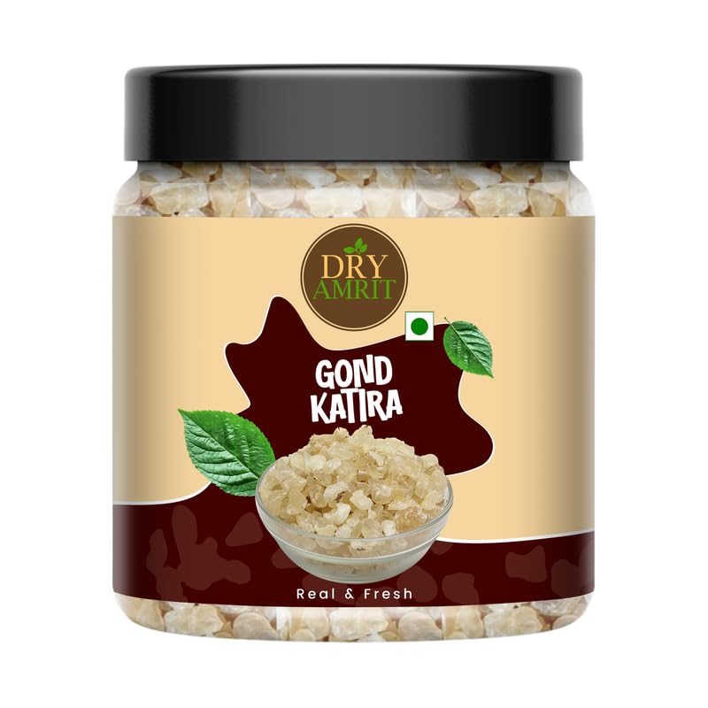 DRY AMRIT Gond Katira 250 gm | Pure Edible Gum (Tragacanth Gum) | Natural Cooling Agent for Summer Drinks, Falooda & Desserts | Supports Digestion & Energy