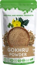 Organic Gokhru Powder 100 grams, Pack of 1| Gokshura | Tribulus terrestris | Gokharu| Powder for Men & Women, Weight Loss, Eating, Drinking, Edible, Diabetes, Face, Skin, Hair, Pure, Herbal Churan